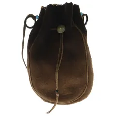 goro's ゴローズ 刻印コンチョ小付き巾着ポーチL 焦げ茶 goro\u0027s ゴローズ 刻印コンチョ小付き巾着ポーチL 焦げ茶