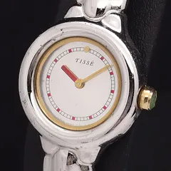 【稼動品】腕時計　SEIKO TISSE 6Pダイヤ　新品電池　セイコー ◇美品 稼働 SEIKO TISSE 腕時計 ホワイト ブレスウォッチ 新品