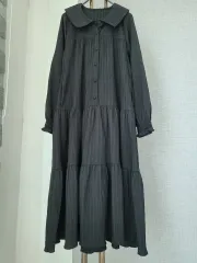 A ＋ G パフ袖 風城ロングドレス