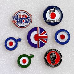 Mod Target ターゲットマーク / Mods モッズ / Northern Soul ノーザンソウル ピンバッジ - イギリス 英国 UK