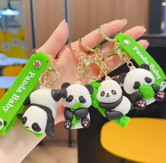 【パンダキーホルダー】選べる4デザイン！可愛さ満点🌿