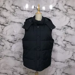 ザショップティーケー　THE SHOP TK ダウンベスト　【XL】　紺　シンプル　フード　取外し可　ポケット　オシャレ　上品　カジュアル　キレイ　大人　春　秋　冬