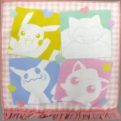 【中古】雑貨 ピカチュウ＆カビゴン＆ミミッキュ＆プリン ハンドタオル 「一番くじ Pokemon for you～Happiness room collection～」 F賞