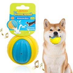 LaRoo 犬用おもちゃ ボール 音が鳴る 水に浮く 耐久性天然ゴム 噛むおもちゃ ストレス解消 歯のクリーニング、弾力性室内外遊び 中型犬用 直径7.5cm 0のサムネイル