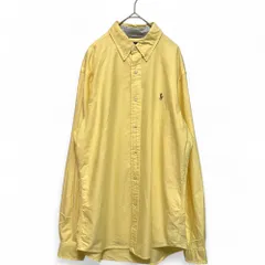 POLO RALPH LAUREN (ポロラルフローレン) CUSTOM FIT 0200014482 オックスフォードシャツ メンズ イエロー L