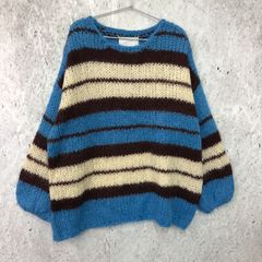 mici ミチ モヘア ニット ブルー系 Fサイズ ◇〇☆ - メルカリ