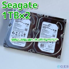 Seagate  3.5インチHDD 1TB ST1000DM003 2台セット【KD=C(A)1/2】
