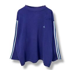 【Rare】 90s EURO Adidas P/O Sweat Shirt Made in TURKEY 【XL】 90年代 アディダス スウェット 長袖 ユーロ トルコ製 三本線 古着 ビンテージ ヴィンテージ