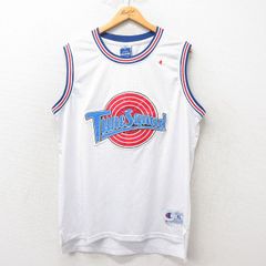 XL/古着 チャンピオン champion ビンテージ タンクトップ メンズ 90s ルーニーテューンズ スペースジャム ビルマーレイ メッシュ地 クルー