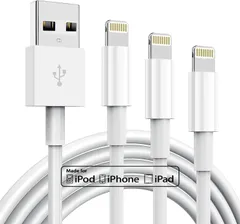 【在庫セール】GETIEN MFi認証 純正品 iPhone 充電ケーブル 【3本セット/ 2M 】ライトニングケーブル 急速充電 高速データ転送 断線防止 アイフォン 充電ケーブル iphoneケーブル 高耐久コネクタ採用 iPhone14/14 Pro/1