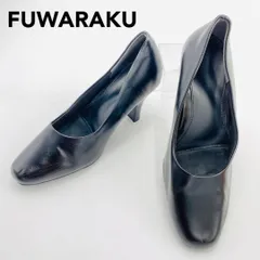 fuwaraku パンプス スクエアトゥ コンフォート 23cm ブラック フワラク レディース 踊れるパンプス hws01994