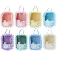 サンリオ ぬいぐるみポーチ ぬいぐるみ ホルダー ケース バッグ ポーチ クリア 透明 チャーム キーホルダー マスコット キャラクター 推し活