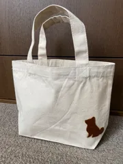 帆布 ミニトートバッグ 柴犬 ハンドメイド