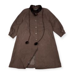 カシミヤ100% 】ミアカーナ ロング コート リアルファー ✩美品 