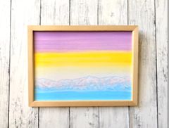 山の絵 『今日は今日、明日は明日』 アート ポスター 立山 風水 山 絵 絵画 アクリル インテリア 雑貨 風景画