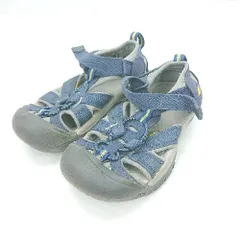 ◇ ⊂ KEEN キッズ サンダル サイズ17 グレー ネイビー系 男の子 E  【1502030019674】