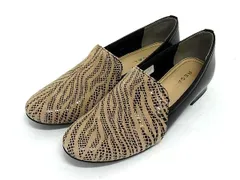 ■美品■ REGAL リーガル レザー×パテントレザー フラットシューズ サイズ23.5cm 靴 シューズ レディース ベージュ系×ブラック系 DG8344