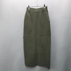 ◇ ⊂ デサント DESCENTE ロング丈 タイト スカート サイズM モスグリーン レディース E  【1409240005483】