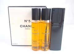 미사용 샤넬 CHANEL No.5 오드 트와레 퍼스 스프레이 20ml 리필 × 2 개 휴대 / 여행 용 무료 배송