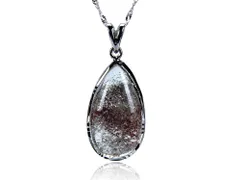 「1点もの 現品」 ガーデンクォーツ ペンダント ネックレス パワーストーン 天然石 シルバー925 ペンダントトップ