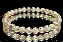 【１点物】キラメキ内包◇アルーシャ産 フェルドスパー(オリゴクレース)　6.5mm　ブレスレット パワーストーン 天然石 _MA8130