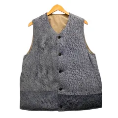 ビズビム VISVIM 0224905013002 Kora Down Vest ダウンベスト リバーシブル シルク フェザー混 3 青 ブルー ベージュのサムネイル