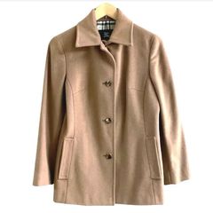 限定価格 BURBERRY LONDON ノバチェック アンゴラコート ピンク - メルカリ