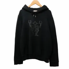 エルメス HERMES 21SS パーカー ハロー ミスター ファリエール フーディー スウェット レザー パッチ プルオーバー ロボット 紺 ネイビー S MKS 0604のサムネイル
