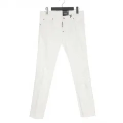 DSQUARED2 ディースクエアード ダメージ加工 ホワイトデニム DSQUARED2 - ディースクエアード 22SS ホワイトデニム ジーンズ