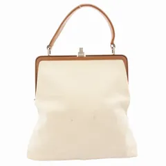 ランバン LANVIN ハンドバッグ ガマ口 ワンハンドル キャンバス 茶 ブラウン ベージュ /GV ■GY99のサムネイル