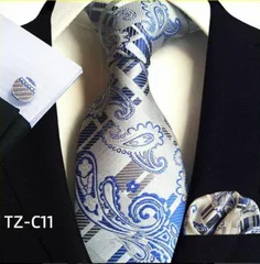 ネクタイ　ポケットチーフ　カフスボタン　格安　3点セット　結婚式 パーティー イベント 卒業式 入学式 入社式　ペイズリー柄　格子柄　ストライプ柄　シルバー色　グレー色　ブルー色　ネイビー色　メンズネクタイ　チーフ　カフス　3点　セット