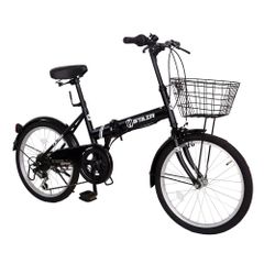 Feel Sky 折りたたみ自転車 ブラック - メルカリ
