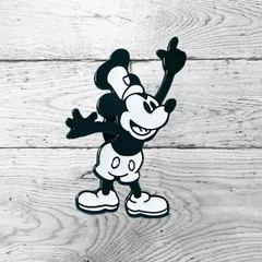 【ヨーロピアンヴィンテージ】ミッキー・ミニーピンブローチ2個セット ディズニー ヴィンテージ ミッキーマウス ミニーマウス