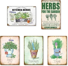 Lezalic ブリキ 看板 ガーデニング 壁飾り 床置き プレート 庭 ガーデン ケア ワーク インテリア レトロ 雑貨 ヴィンテージ風 アンティーク調( ガーデンver1)