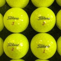 バリよかロストボールSHOP　　　　　　　 2021年モデル Titleist PROV1X イェロー S〜Bランク ロストボール 24球