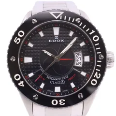 エドックス/クラスワン/自動巻き/腕時計/黒文字盤/純正SSベルト/80079 EDOX エドックス クラスワン 自動巻き メンズ 腕時計 黒文字盤