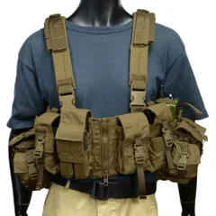 アメリカ軍 MOLLE ロードベアリングベスト実物放出品 ダブルマガジンポーチ アメリカ軍 MOLLE ロードベアリングベスト実物放出品 ダブル