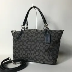 2505-200｜美品｜コーチ シグネチャー 2WAY ハンドバッグ ブラック
