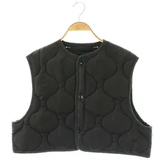 ハイク HYKE 23AW 17403 QUILTED CROPPED VEST ベスト 中綿 クロップド OSFA ブラック /ES ■OSのサムネイル