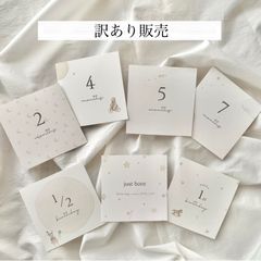 2点セット　訳あり　ほし￤月齢カード　マンスリーカード　14枚 スクエア　ましかく　アルバス対応