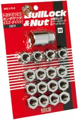協永産業/KYO-EI ブルロック ロック＆ナットセット クロームメッキ M12×P1.5 4穴車用 入数：1セット(ナット12個/ロック4個) 0611