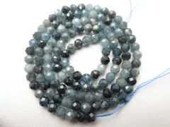 【ミニサイズ】/【多面カット】/【ブルートルマリン】/size(約3㎜)/1set(57玉•約17cm)/1324t