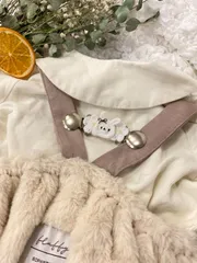 肩紐　ズレ防止　クリップ　マルチクリップ　鍵編み　うさぎ　花　ラウンド　ブランケット落下防止