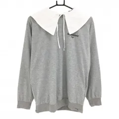 【超美品】ジャックバニー 襟付きトレーナー 杢グレー 襟取り外し可  レディース 2(L) ゴルフウェア 2025年モデル Jack Bunny