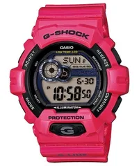 【美品】G-SHOCK GLS-8900CM カモフラージュレッド 完動品 Casio G-Shock G-LIDE Camouflage Pattern Men's Watch GLS