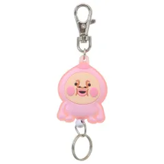 【メール便】こびとづかん キーリング ラバーリールキーホルダー カクレモモジリ エスケイジャパン 鍵ホルダー キャラクター グッズ 