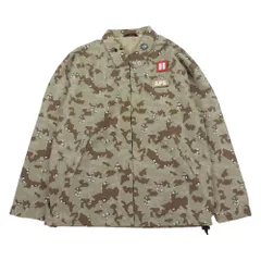 A BATHING APE アベイシングエイプ ワッペン チョコチップカモ ミリタリー ジャケット カーキ系 M【中古】のサムネイル