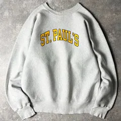 90s USA製 Cotton Exchange カレッジ プリント RWタイプ スウェット トレーナー XXL / 90年代 アメリカ製 オールド リバース グレー