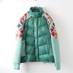 定価36.3万 2022AW LEON掲載品 エトロ ETRO ジャガードニットコンビダウンジャケット L/グリーン カーペット -.【2400014245448】のサムネイル