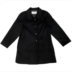 未使用 タグ付 RIGEL リゲル アンゴラ混 ウール レディース ファッション コート アウター ミドル丈 ステンカラー ブラック Mサイズ m14353